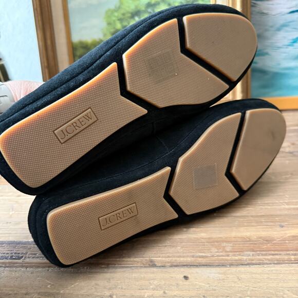 Women's J.Crew Black Suede Driving Moccasin Flat Loafer Shoes Size 9 NEW - Picture 8 of 9